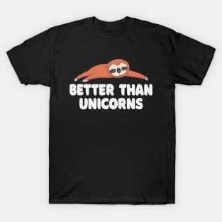 Sloth Unicorn Quote T-Shirt